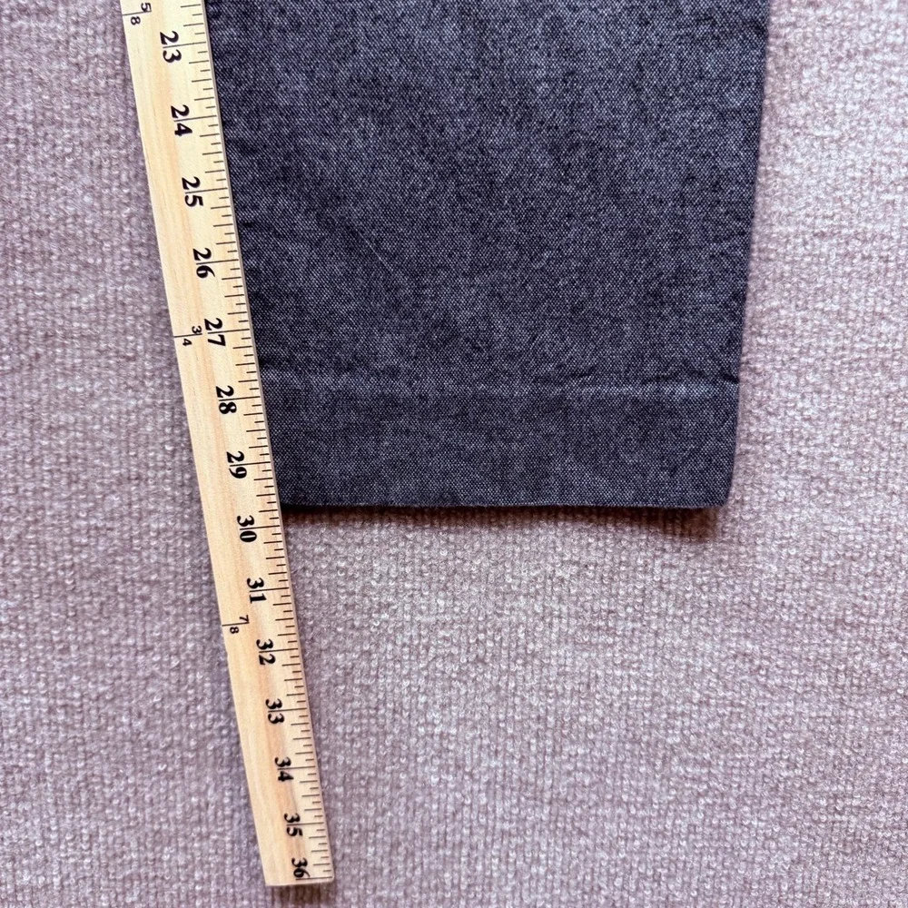 J.Crew Bowery Slim Dress Pants Mens 37x31 Gray Heather Flat Front Trousers